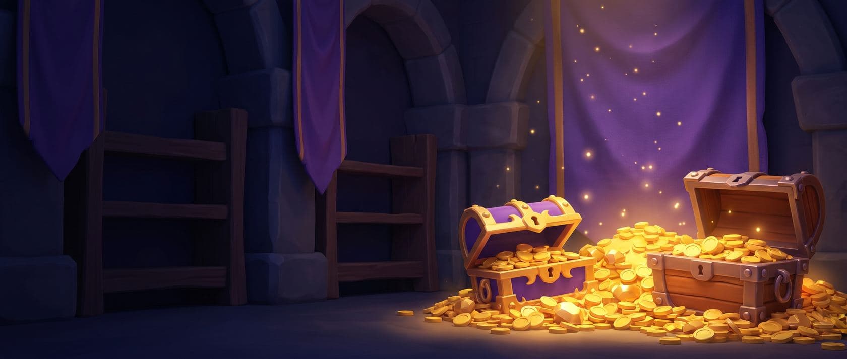 A vault of gear chests