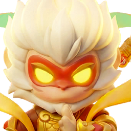 Conqueror of Battles: Sun Wukong in golden armor and a brocade kasaya